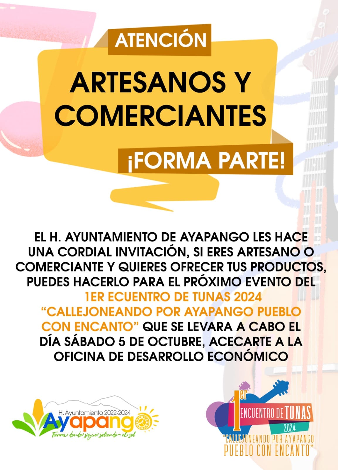 Invitación a artesanos